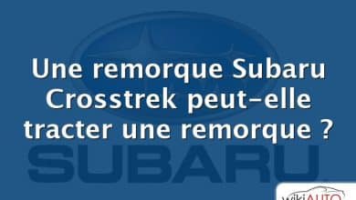 Une remorque Subaru Crosstrek peut-elle tracter une remorque ?